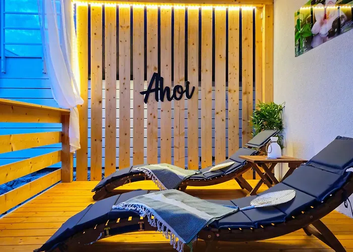Hébergement de vacances Strandhaus Ahoi 17, Terrasse Mit Meerblick, Privatstrand, 2 Badezimmer